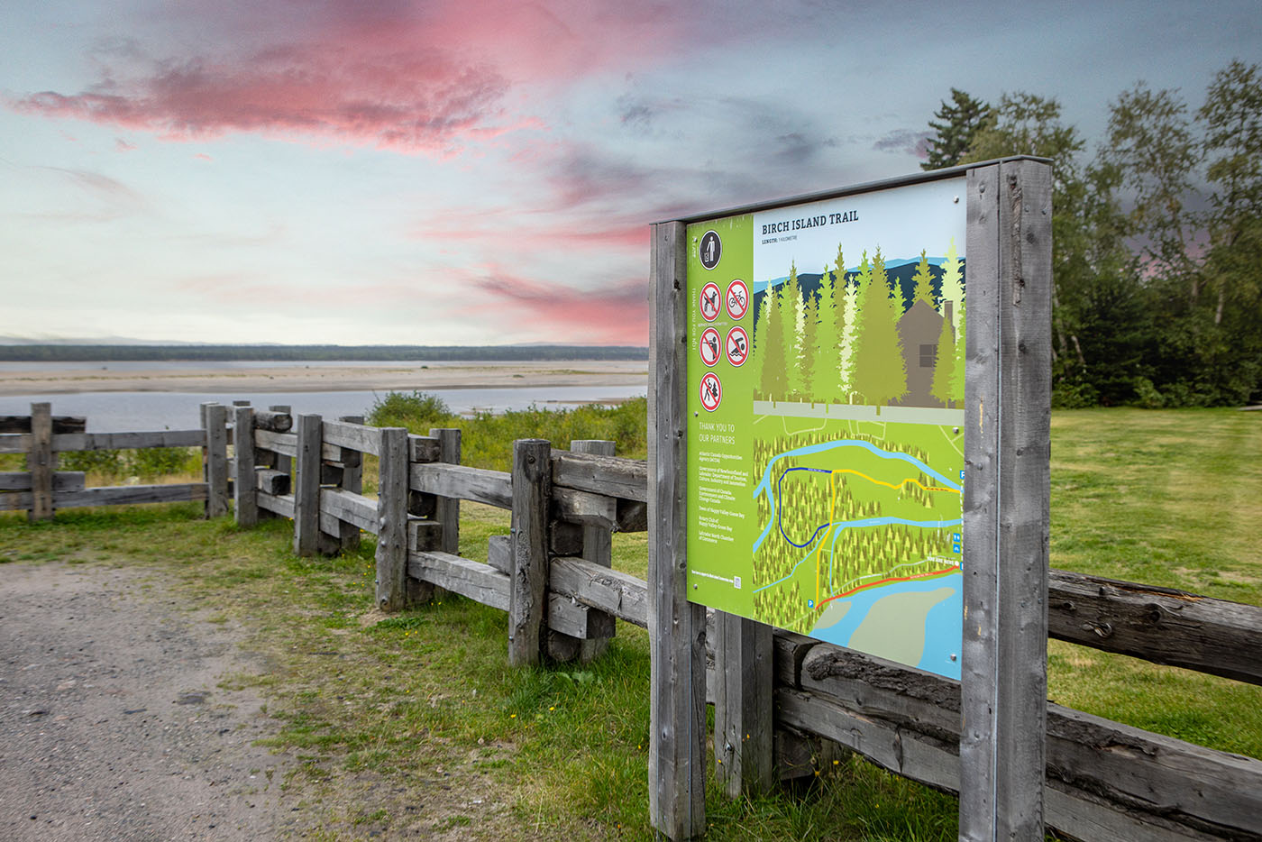 Birch Island Boardwalk sign